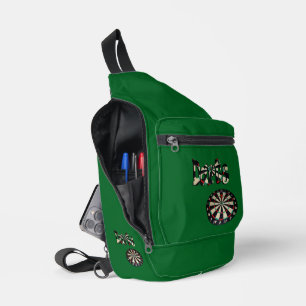 Dimensional Darts Logo Met Dartbord, Sling Bag