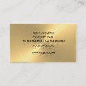 Dimensional Gold Sheen Visitekaartje (Achterkant)