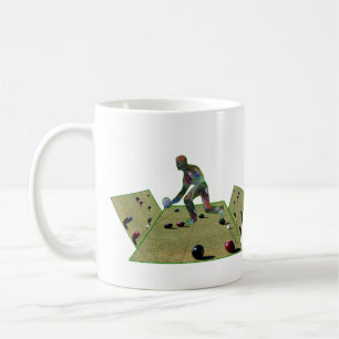 Dimensional Lawn Bowlers Design Koffiemok