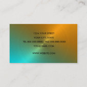 Dimensional Sheen Carte de visite (Dos)