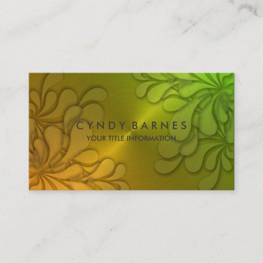 Dimensional Sheen Carte de visite (Devant)