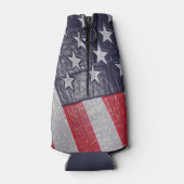 Dimensionale Amerikaanse vlag Flesjeskoeler (Achterkant)