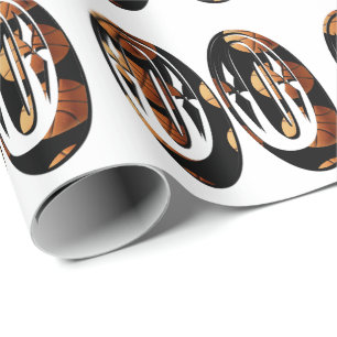 Dimensionale basketbalspelers nummer 00, cadeaupapier