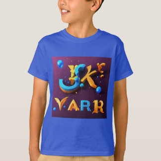 "Dimensionale Elegantie: 3D jaar Logo T-shirt" T-shirt