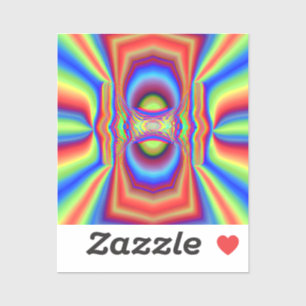 Dimensionale intersectie Digitale kunst Sticker