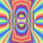 Dimensionale intersectie Digitale kunst Sticker (Voorkant)