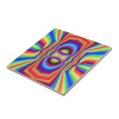 Dimensionale intersectie Digitale kunst Tegeltje (Zijkant)