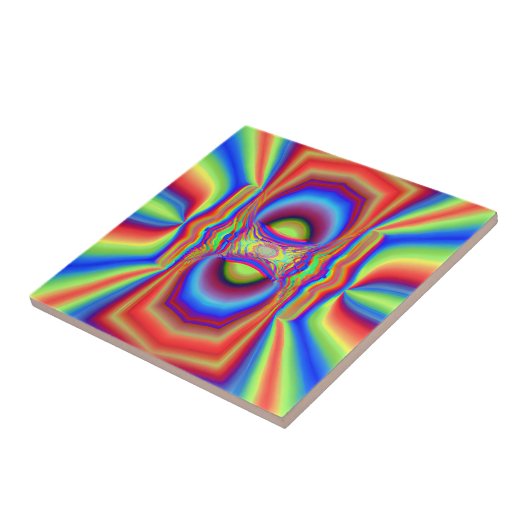 Dimensionale intersectie Digitale kunst Tegeltje (Zijkant)