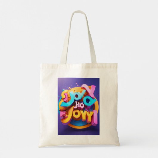 "Dimensionale verrukking: 3D Design boodschappenta Tote Bag (Achterkant)