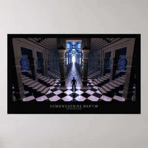 Dimensionele diepte poster