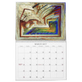 Dimensions Abstraites du calendrier des murs (Mar 2027)