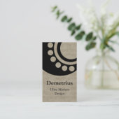 Dimensions futuristes Carte de visite, Beige (Debout devant)