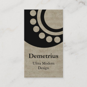 Dimensions futuristes Carte de visite, Beige