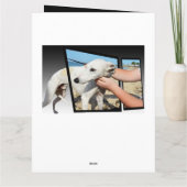 Dimensions Greyhound Grande carte de voeux (Dos)