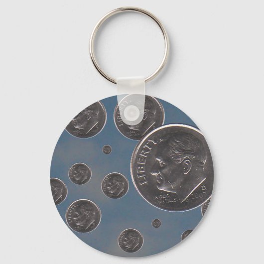 " Dimes laten vallen " Sleutelhanger (Voorkant)