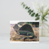 dimetrodon-1 briefkaart (Staand voorkant)
