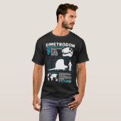 Dimetrodon factsheet Dinosaur Feiten T-shirt (Voorkant volledig)