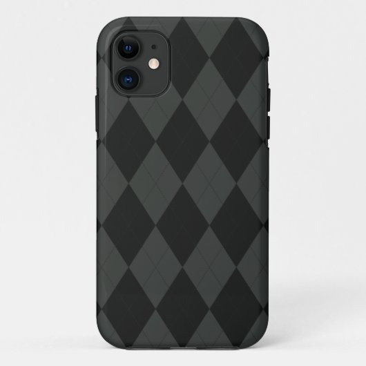 Dimgray et noir Arglye iPhone 5 Coque (Dos)