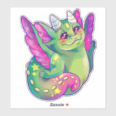 Dimi the imagination draginie sticker (Feuille)