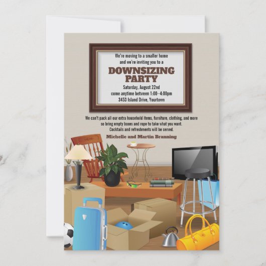 Diminution de la Faire-part de la fête du réchauff (Devant)