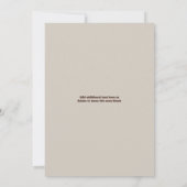 Diminution de la Faire-part de la fête du réchauff (Dos)