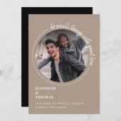 Diminution du sable du Faire-part micro-Mariage (Devant / Derrière)