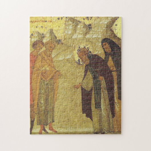 Dimitry en Pachomy komen naar Vologda Legpuzzel (Verticaal)