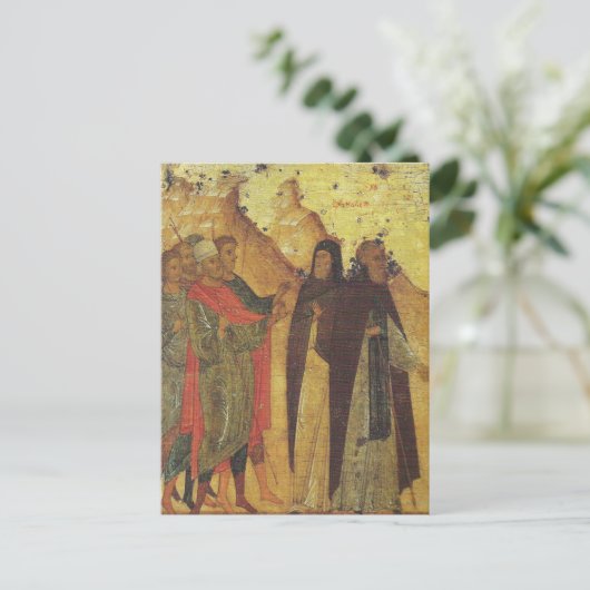 Dimitry Prilutsky Icon Stamp 6 van Dionisius Briefkaart (Staand voorkant)