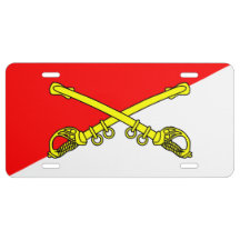 Plaque minéralogique classique de cavalerie