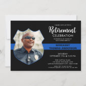 Din Blue Lin Aangepast fotofeest Kaart (Voorkant)