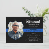 Din Blue Lin Aangepast fotofeest Kaart (Staand voorkant)