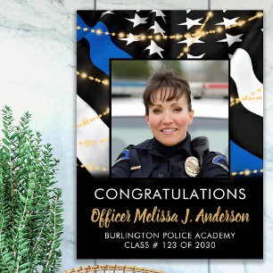 Din Blue Line Graduparty van de politie Poster