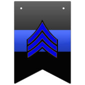 Din Blue Line Sergeant Promotion Vlaggetjes (Eerste vlag)