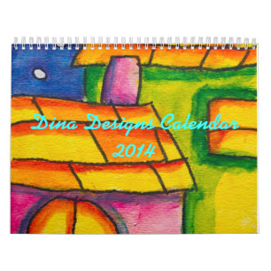 Dina Art 2014 Aangepaste gedrukte agenda Kalender