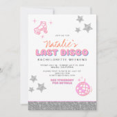 DINA Disco Cowgirl Desert Bachelorette Invitation (Devant)