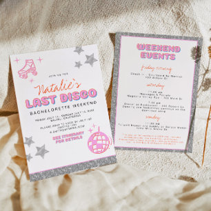 DINA Disco Cowgirl Desert Bachelorette Invitation