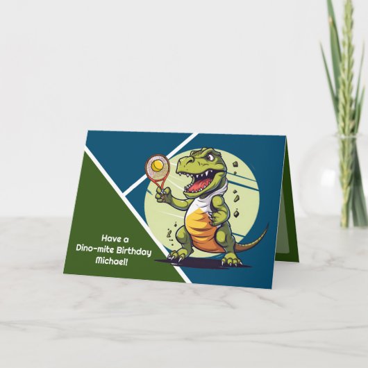 Dina-Mite Verjaardag Feestdagen Kaart (Voorkant)