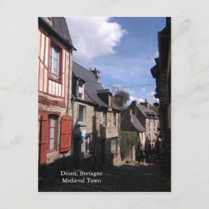 Dinan Medieval Village in Bretagne France Briefkaart