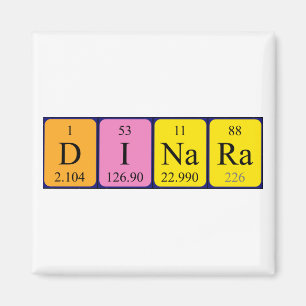 Dinara periodiek table name magnet magneet