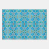 Dina's Blooming Blues inpakpapier Vel (Voorkant 2)