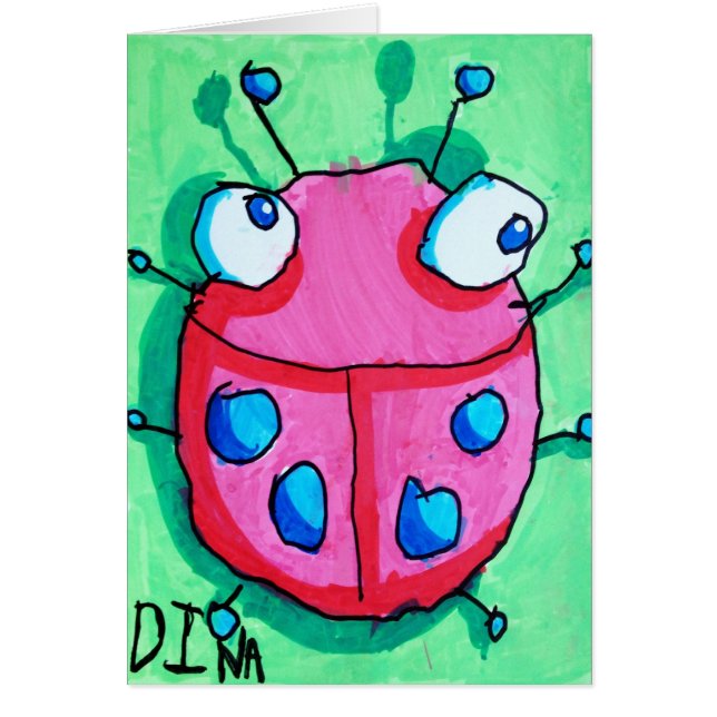 Dina's Ladybug Card (Voorkant)