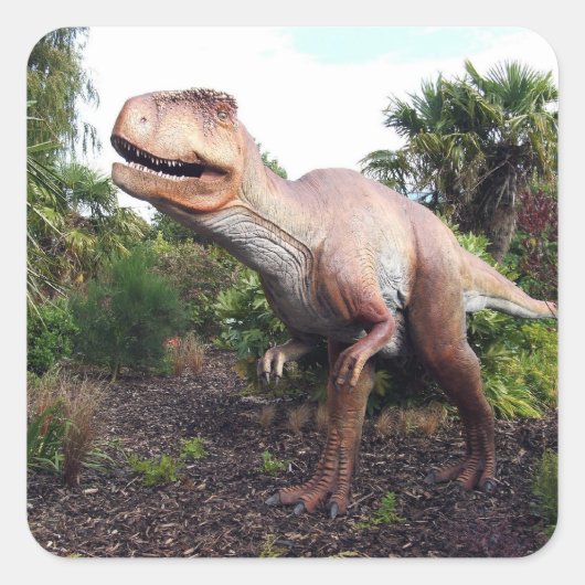 Dinasaur Vierkante Sticker (Voorkant)