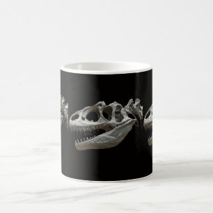 Dinasour Squelette de café blanc Mug