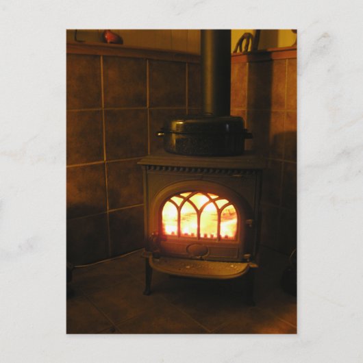 Dinde au feu briefkaart (Voorkant)