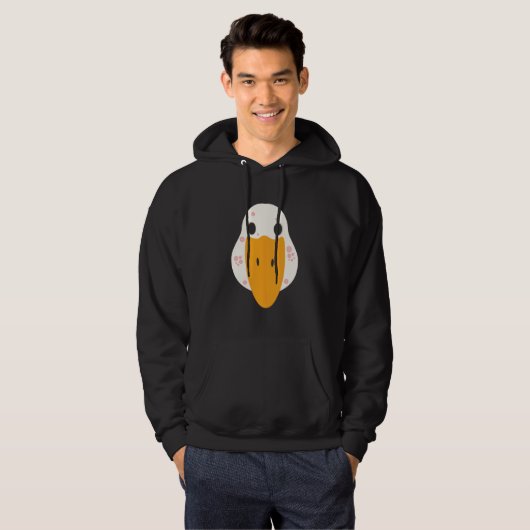 Dinde avec boutons Sweat à capuche pour hommes (Devant entier)