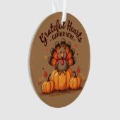 Dinde de Thanksgiving à cœurs reconnaissants (devant)