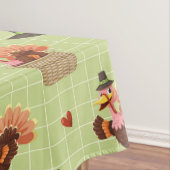Dinde de Thanksgiving et nappe avec chapeau de pèl (In Situ)