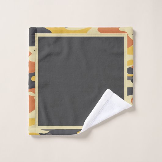 Dinde et camouflage (Gant de toilette)