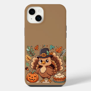 Dinde et citrouille de Thanksgiving de dessin anim