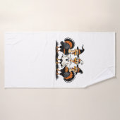 Dinde Halloween Boo, Dinde de Thanksgiving, Épouva (Serviette de bain)